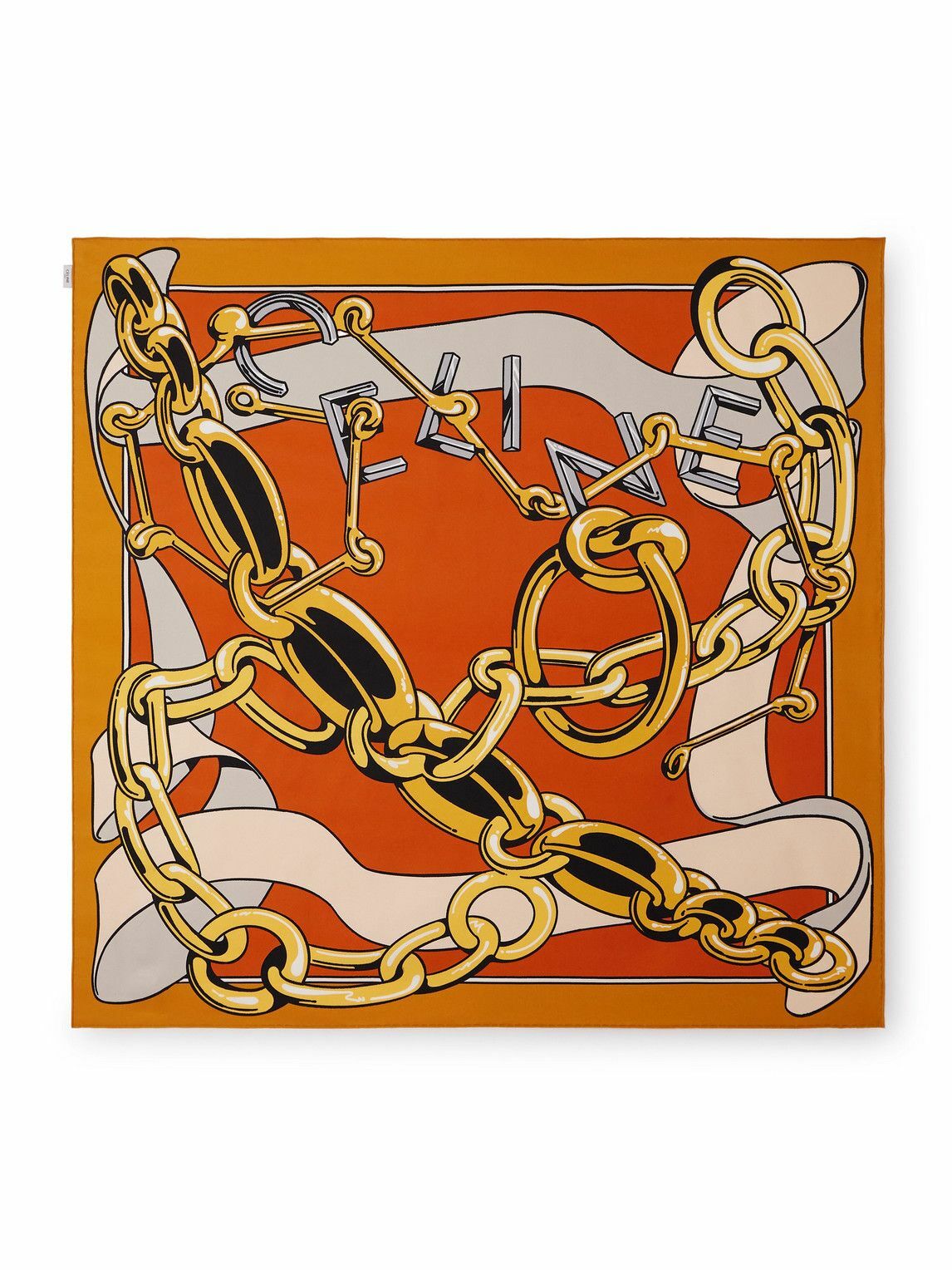 CELINE - Printed Silk Scarf