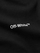 Off-White - Logo-Print Cotton-Jersey T-Shirt - Black