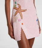 Clio Peppiatt Marina embellished minidress