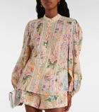 Zimmermann Halliday floral cotton blouse