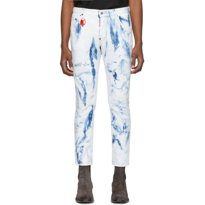 Photo: Dsquared2 Blue Bleached Skater Jeans