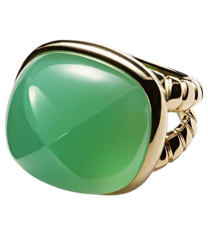 Photo: Marina B Tigella 18kt gold ring with chrysoprase