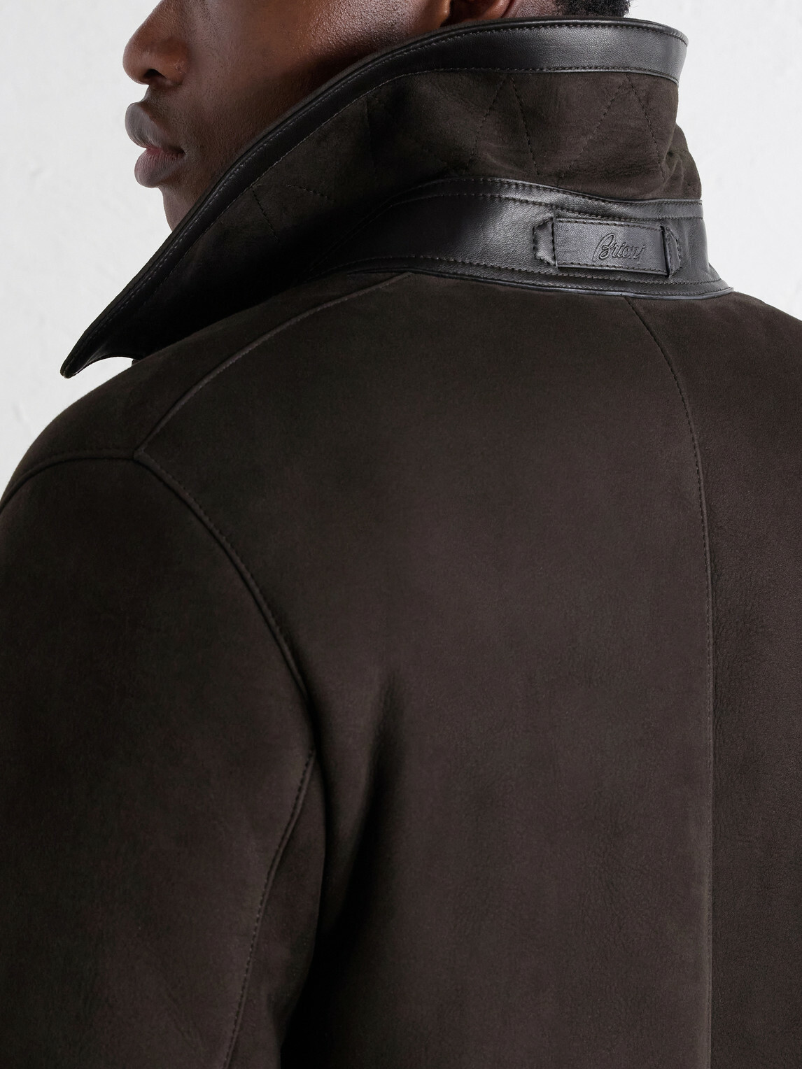 Brioni - Paneled Shearling Coat - Brown