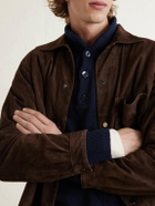 UMIT BENAN - Francis Cashmere Polo Sweater - Blue