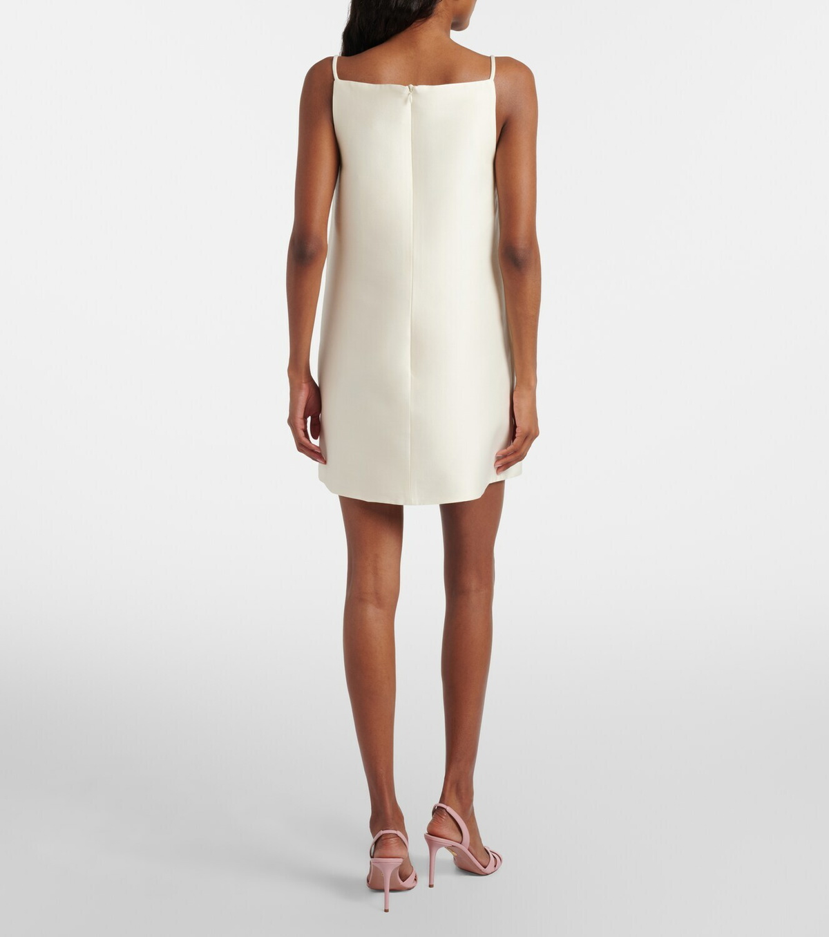 Leo Lin Leia embellished wool and silk minidress