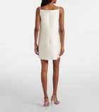 Leo Lin Leia embellished wool and silk minidress
