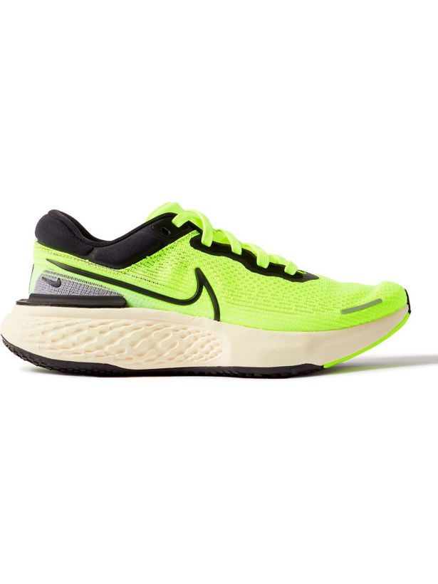 Photo: NIKE RUNNING - ZoomX Invincible Run Flyknit Sneakers - Yellow