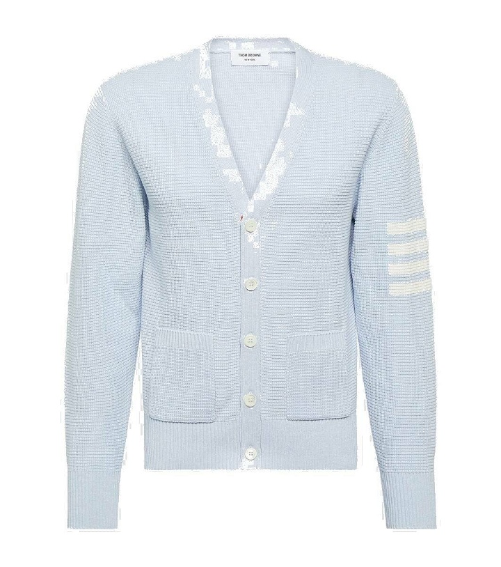 Photo: Thom Browne 4-Bar linen and cotton cardigan