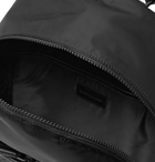 Ermenegildo Zegna - Pelle Tessuta Leather and Shell Backpack - Black