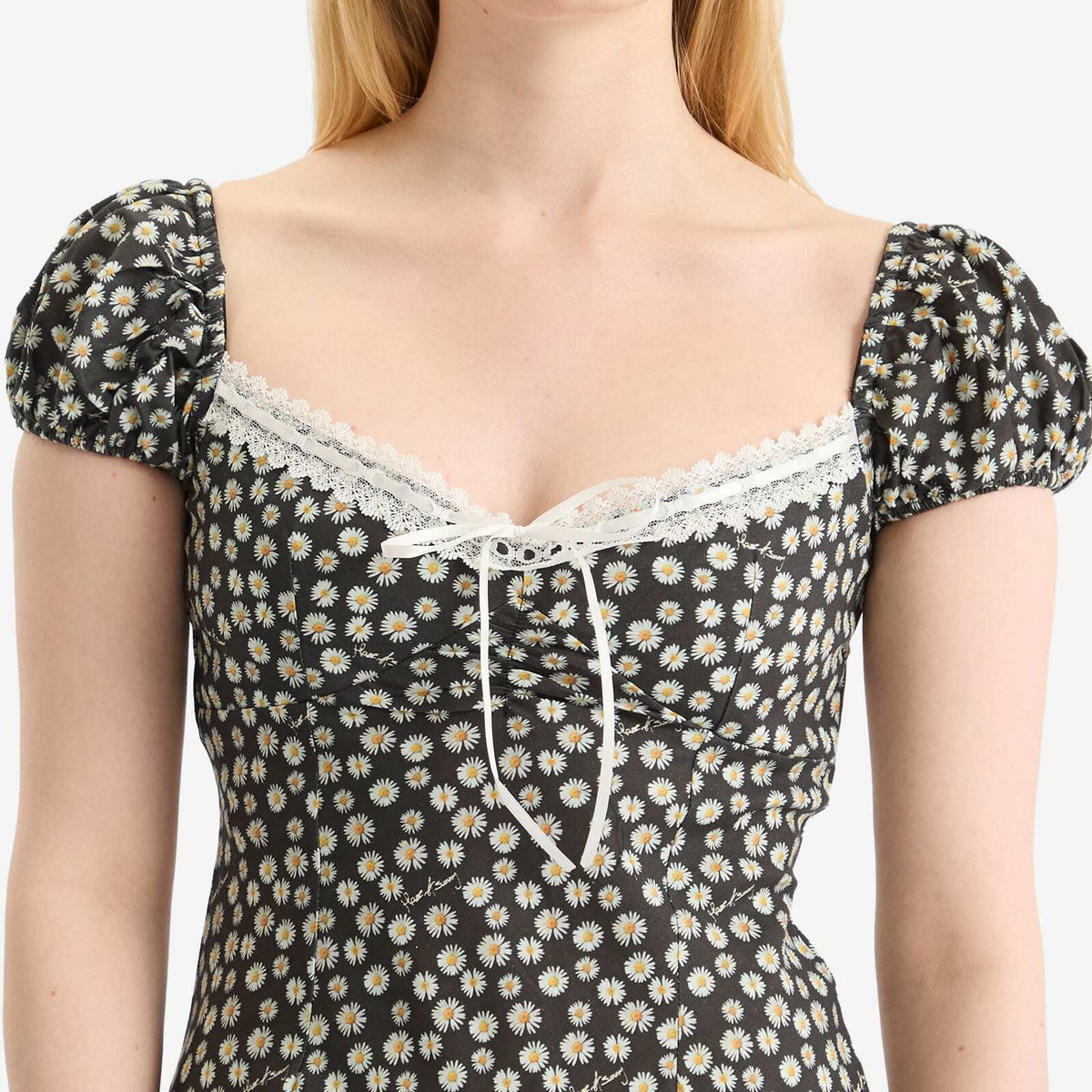 House Of Sunny Women's Ditsy Daisy Mini Dress in Multi