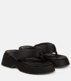 Ganni - Padded thong sandals