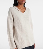 'S Max Mara Falcone ribbed-knit wool hoodie