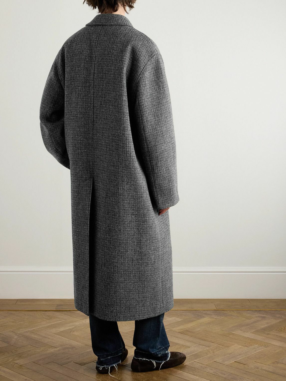 CELINE - Wool-Tweed Coat - Gray