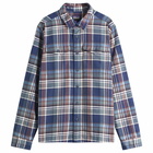 Patagonia Men's Fjord Flannel Shirt in Adventurer New Navy
