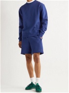 ADIDAS CONSORTIUM - Pharrell Williams Basics Loopback Cotton-Jersey Sweatshirt - Blue