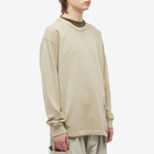 Ten C Men's Multi Pocket Snap Crew Sweat in Pale Taupe