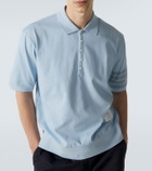 Thom Browne 4-Bar cotton jersey polo shirt