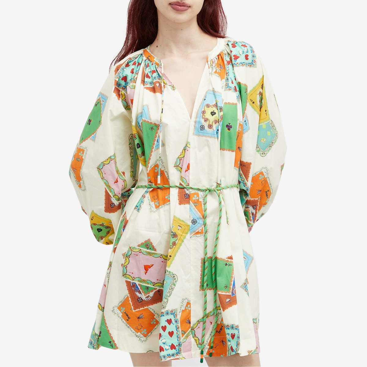 Alemais Women's Rummy Long Sleeve Mini Dress in Multi ALMAIS Alemais Women's Rummy Long Sleeve Mini Dress in Multi ALMAIS
