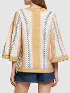 ZIMMERMANN - August Embroidered Cotton Top