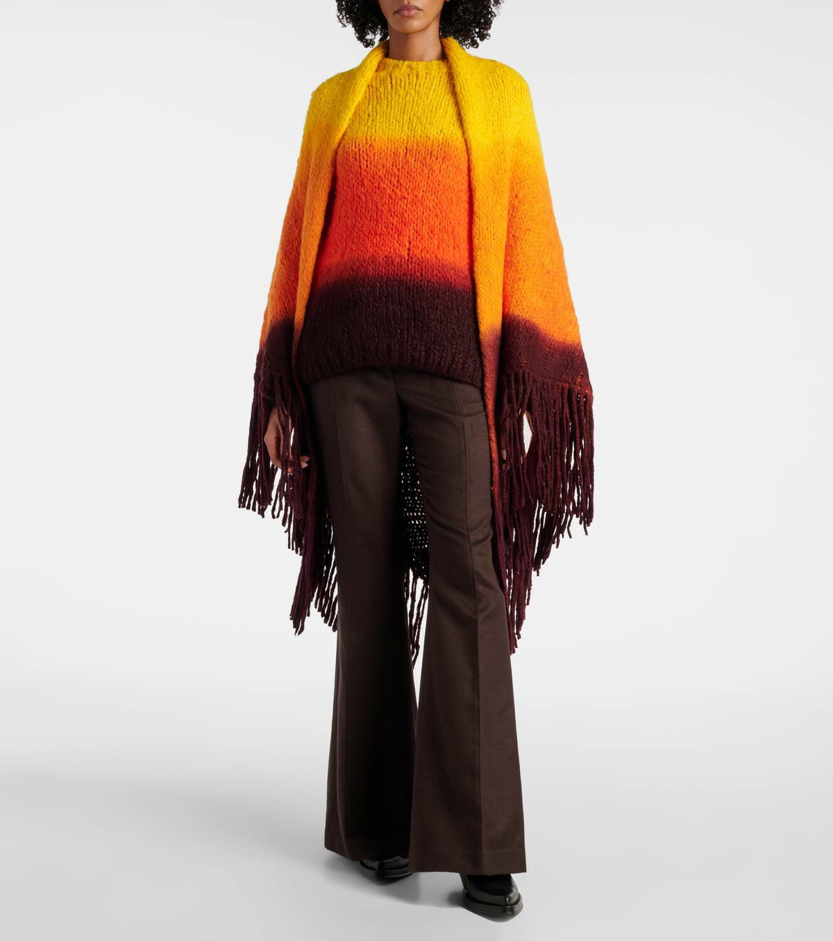 Gabriela Hearst Lauren dyed cashmere poncho