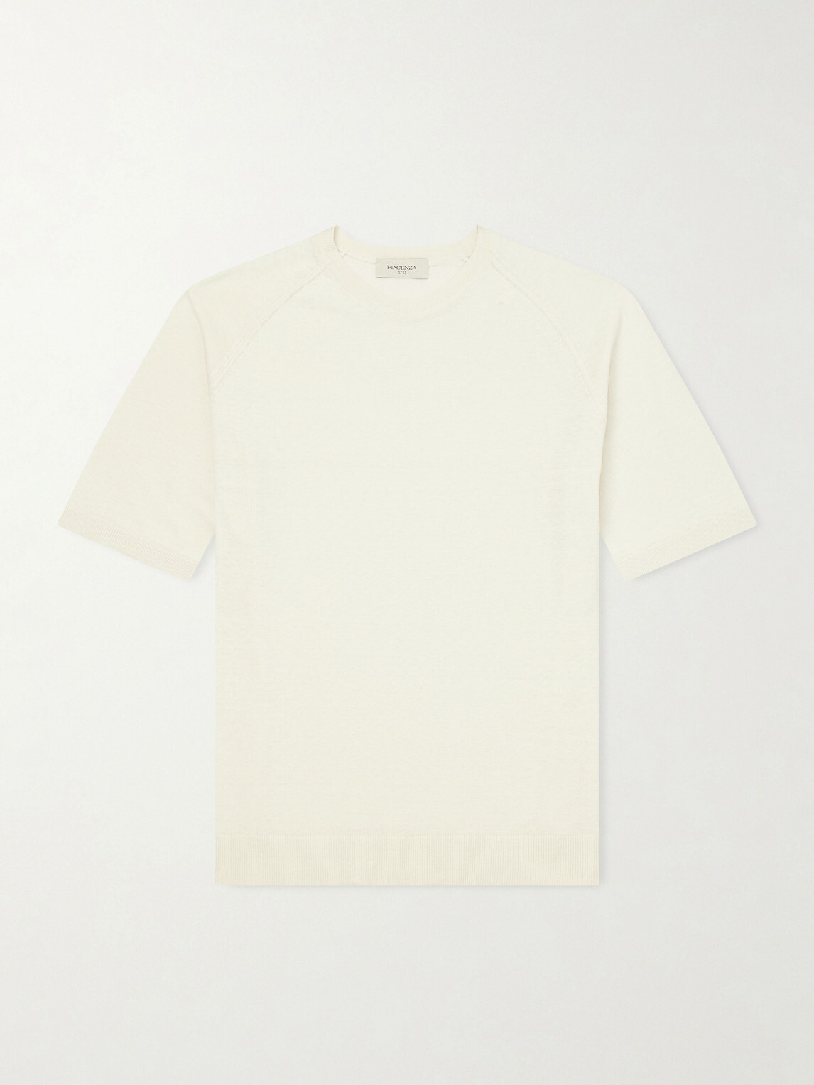 PIACENZA 1733 - Silk and Linen-Blend T-Shirt - Neutrals