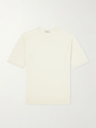 PIACENZA 1733 - Silk and Linen-Blend T-Shirt - Neutrals