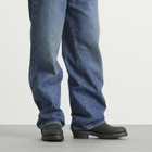 Visvim Men's Folk Buckle Ankle Boot in Black
