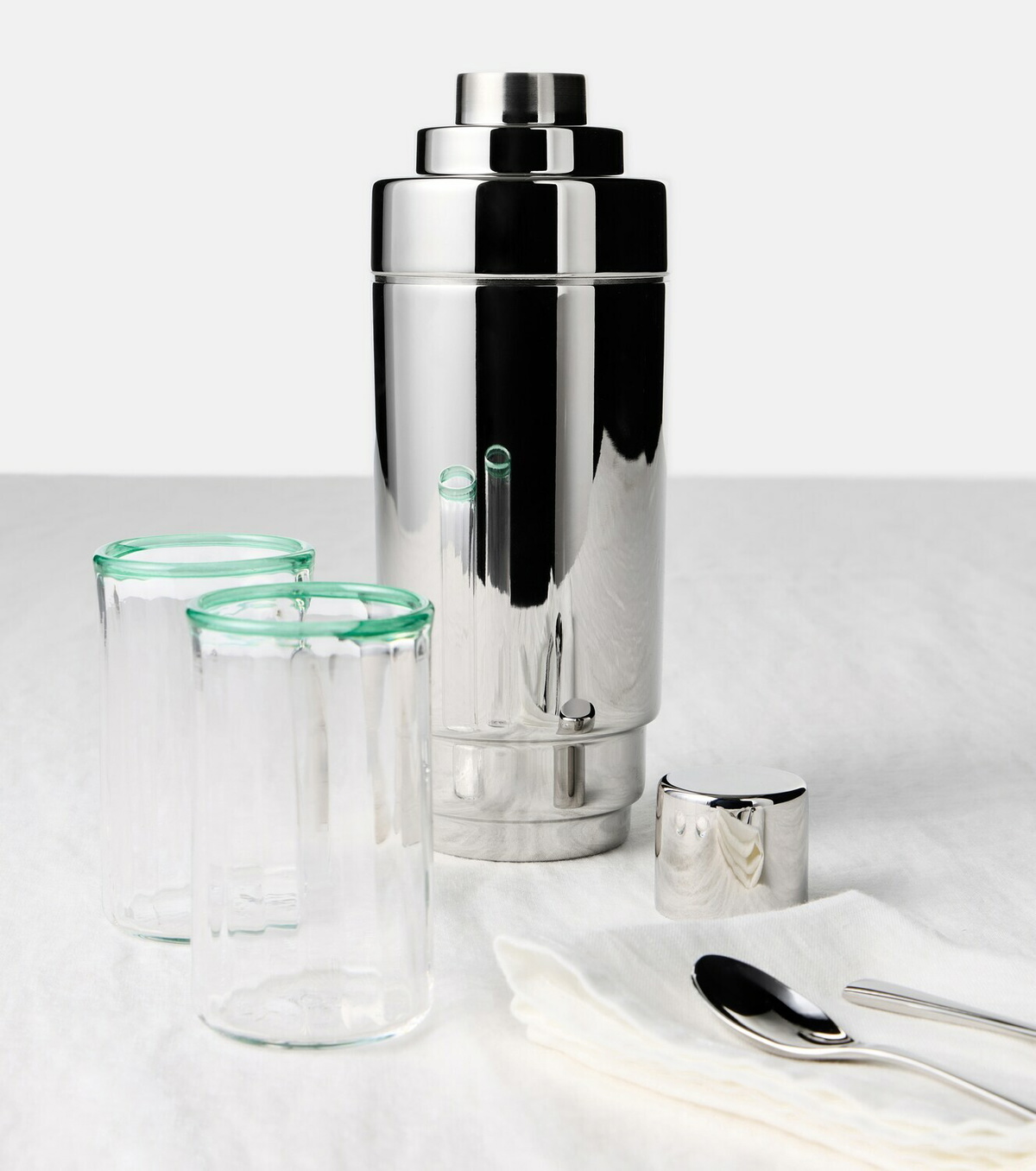 Georg Jensen Manhattan stainless steel cocktail shaker