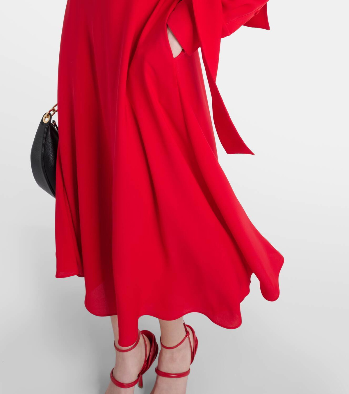 valentino tie neck dress
