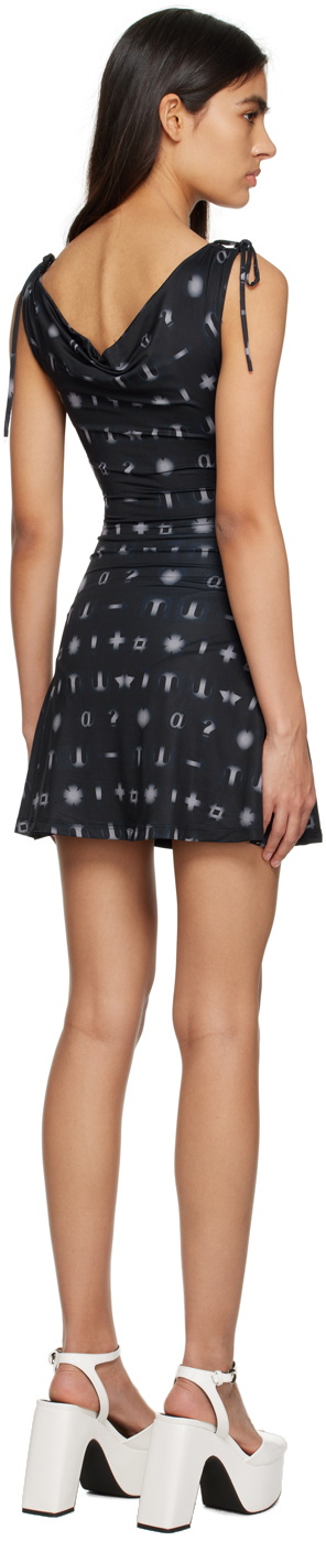 Maisie Wilen Black Volte Minidress