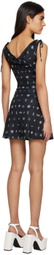 Maisie Wilen Black Volte Minidress