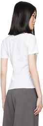 MM6 Maison Margiela White Numeric T-Shirt