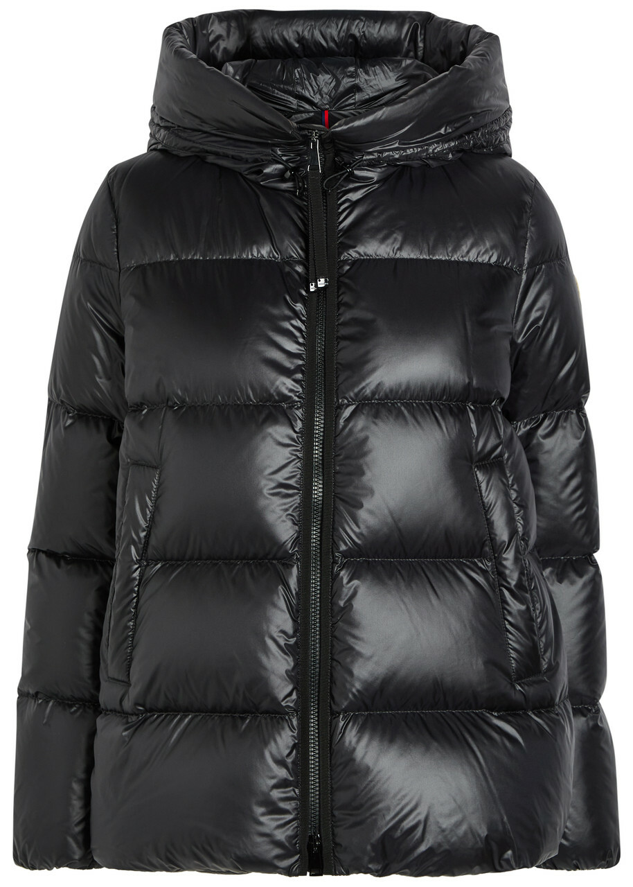 Moncler Serittes Hooded Shell Jacket Black