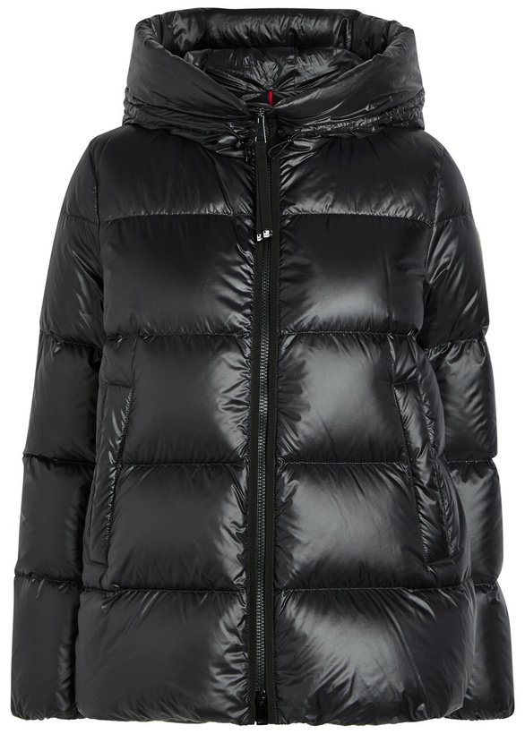 Photo: Moncler Serittes Hooded Shell Jacket Black