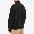 Pangaia Men's Recycled Cashmere Compact Zipped Sweater in Black