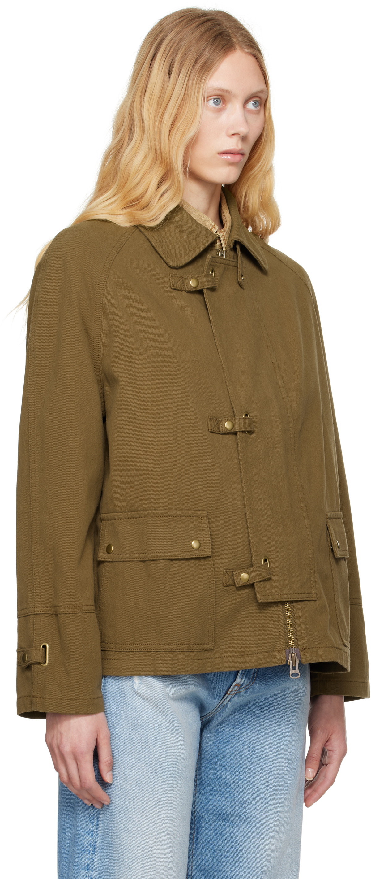 Carter Young Khaki Newman Buckle Jacket