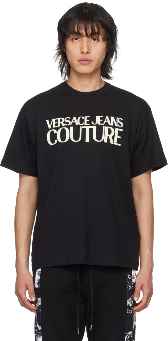 Versace Jeans Couture Black Bonded T-Shirt Versace