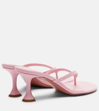Amina Muaddi Juliette leather thong sandals