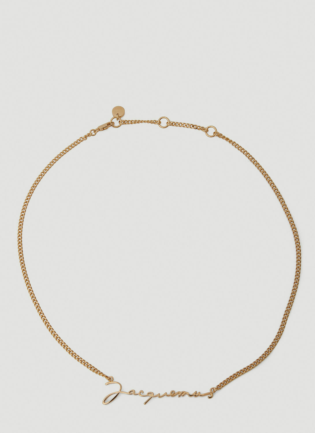 Jacquemus Logo Plaque Necklace