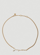 Jacquemus Logo Plaque Necklace