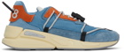 Diesel Blue & Orange S-Serendipity Lace Sneakers