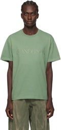 JW Anderson Green Embroidered T-Shirt