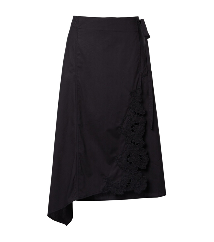 Photo: SIR Klara asymmetric cotton midi skirt
