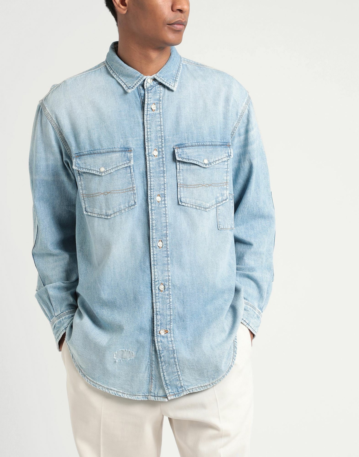 Tommy Hilfiger Mens Denim shirt in Blue