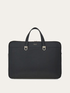 Ferragamo Mens Gancini briefcase in Black