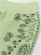Alanui - Straight-Leg Embroidered Cotton-Piqué Drawstring Shorts - Green