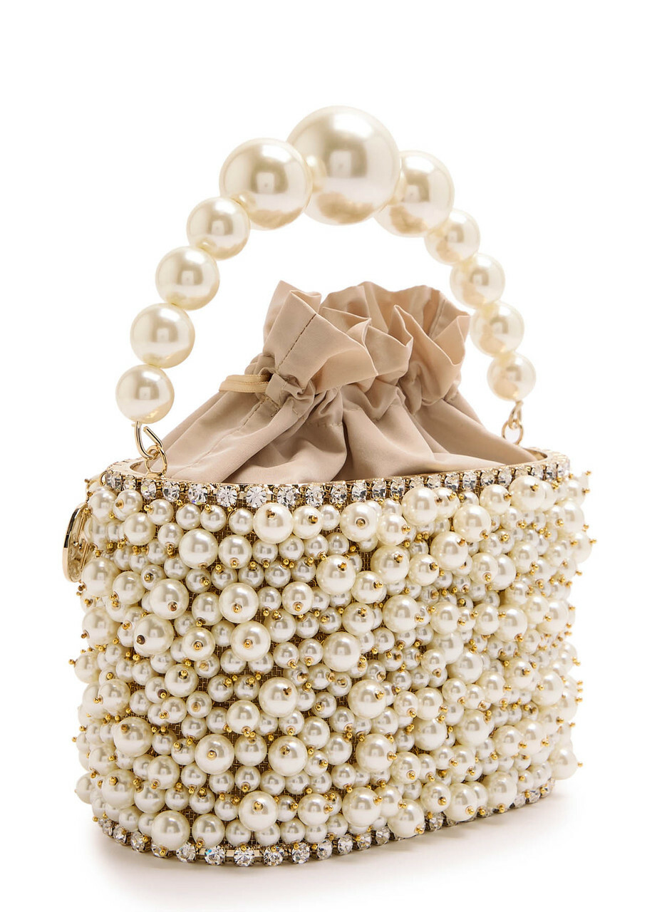 Rosantica Holli Osiris Faux Pearl-embellished top Handle bag - One Size