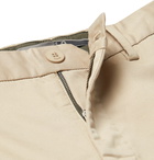 Incotex - Slim-Fit Long-Length Stretch-Cotton Twill Trousers - Neutrals