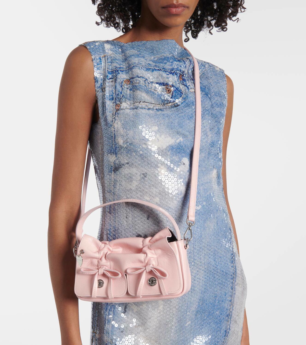Acne Studios Multipocket Micro leather shoulder bag Acne Studios