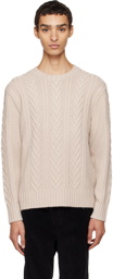 Vince Off-White Crewneck Sweater